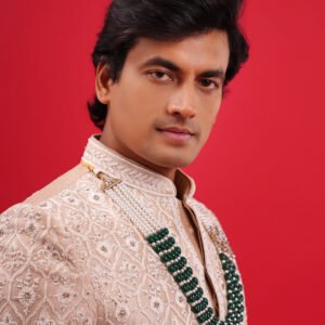 Premium Ivory Embroidered Wedding Sherwani
